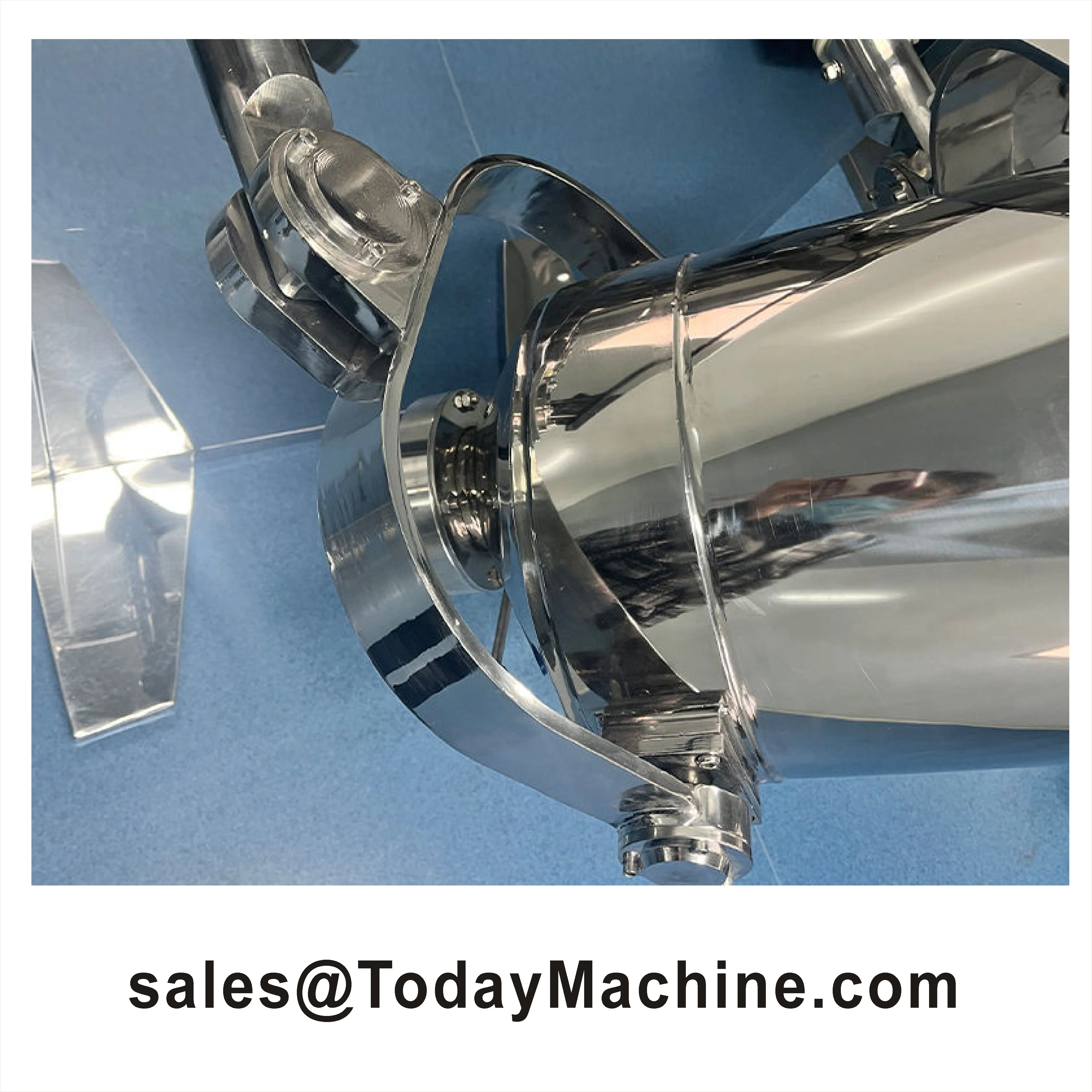 50L Food Grade 3D Drum Mixer Powder Blender Sanitary Design No Dead Angle Automatic Efficient Mixing