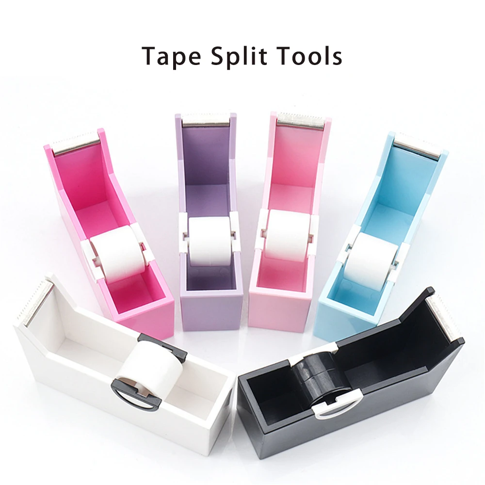 1pcs Eyelash Extension Tape Cutter Lash Adhesive Tape Split Tools Grafting Lash Plastic Rotating Tape Cutting Makeup Tools