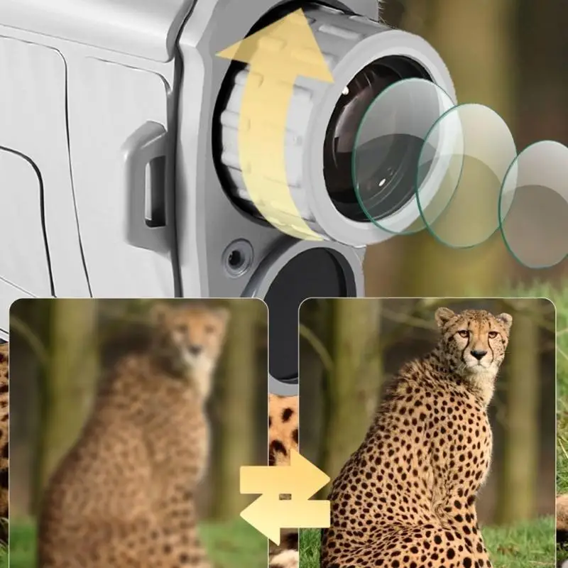 

1000mAh Rechargeable Battery Monocular for Night 1-7X Monocular for Outdoor F19E