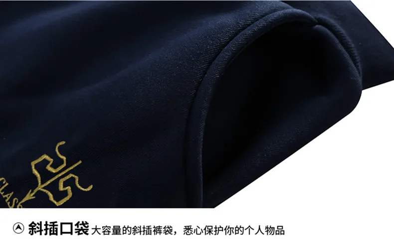 Herbst Winter Herren Fleece-gefütterter Reißverschluss-Hoodie Zweiteiliger Trainingsanzug Dicker Warmer Kapuzenpullover mit Hose Outdoor Fitness Alltag Streetwear – Detail 23