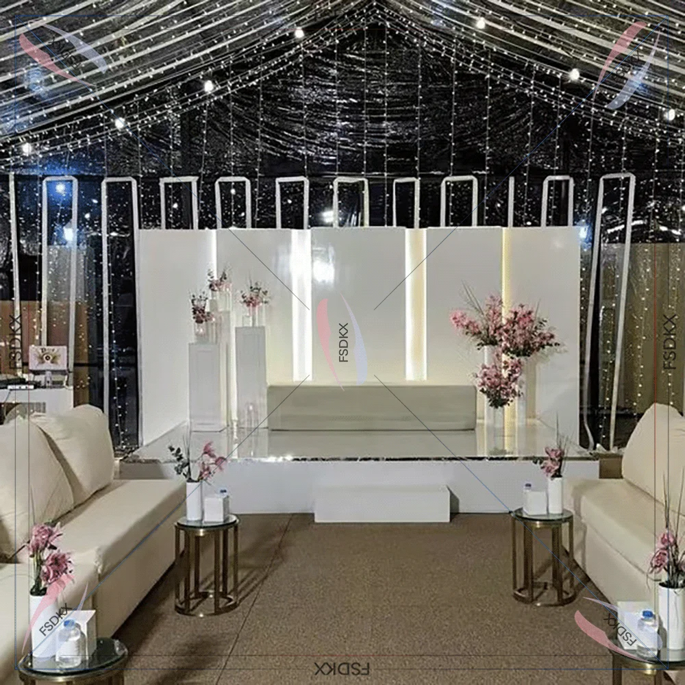 

Wedding Backdrops Arch Door Shape 7pcs White Pvc Backdrop Wedding Event Pvc Arch Backdrop Event Decoration