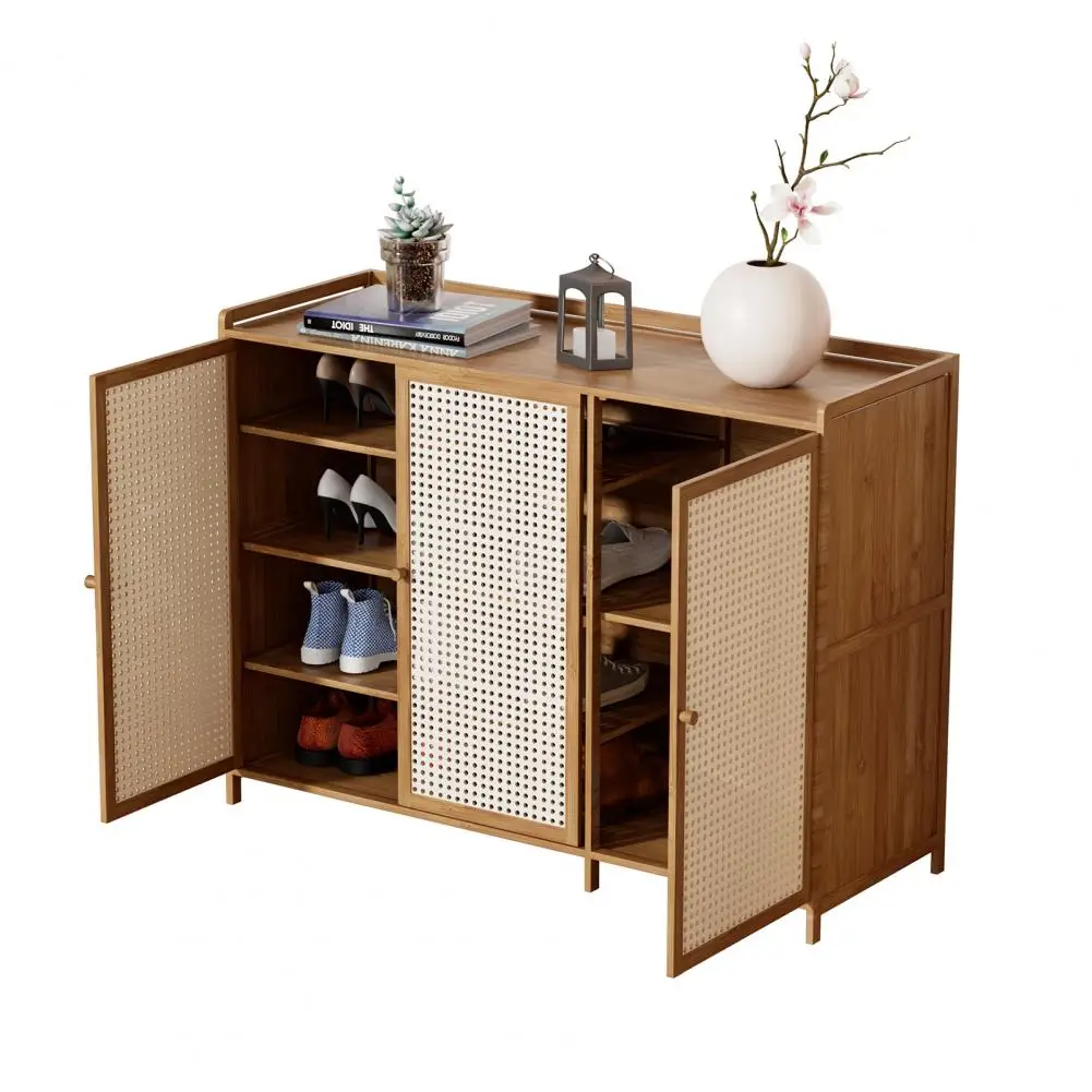 

Kitchen Buffet Sideboard with 3 Doors, Kitchen Storage Cabinet with Round Handles & Legs, Coffee Bar Storage Cabinet for Kitchen