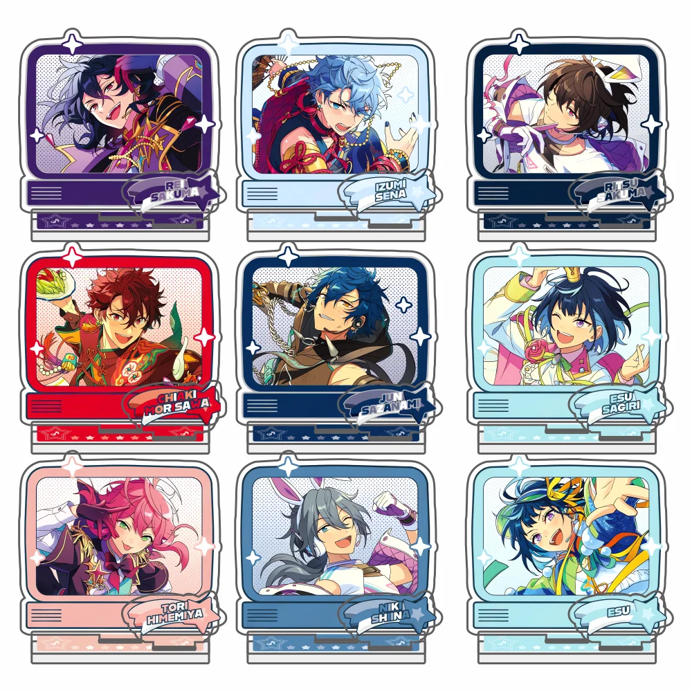 Figura de acrílico de personaje del anime Ensemble Stars, Trickstar, Fine, UNDEAD, Knights, 2wink, decoración de escritorio, regalo, llavero
