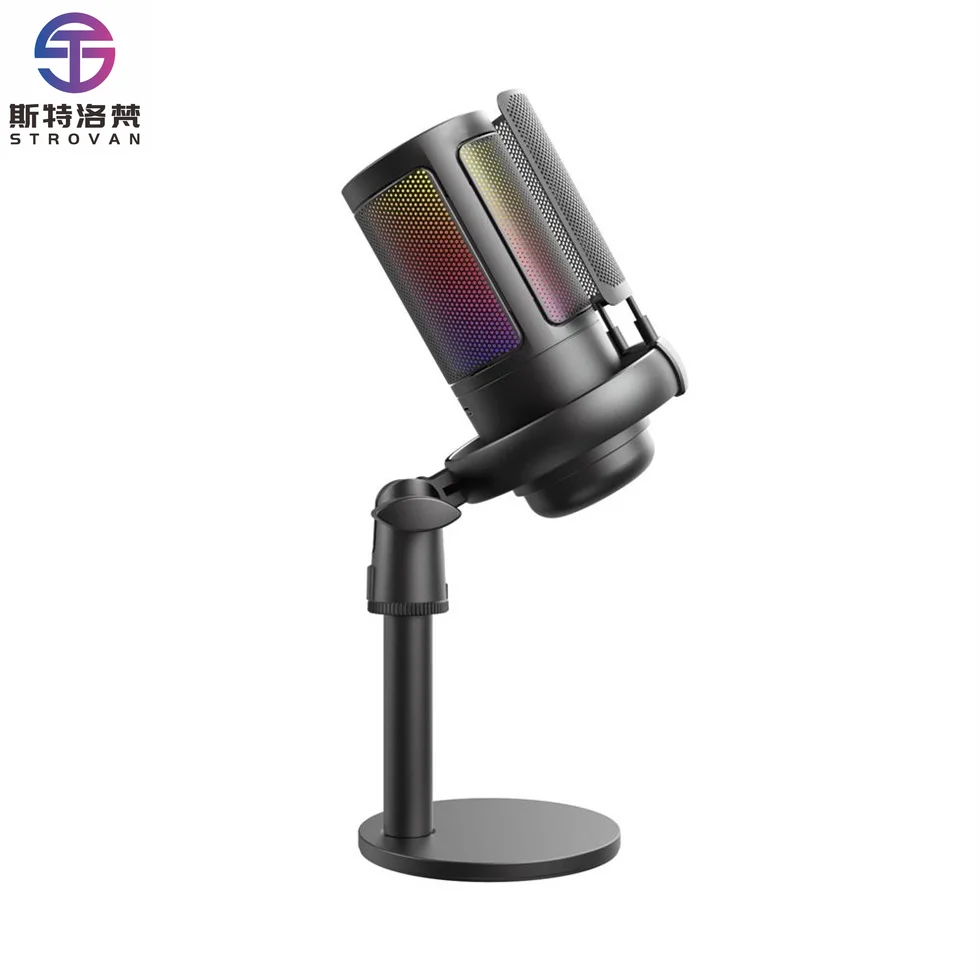 2025 ME6S Kabelloses Desktop-Soundkarten-Mikrofon für Spiele, Videokonferenzen, Live-Auftritte und Aufnahmen mit Geräuschunterdrückung