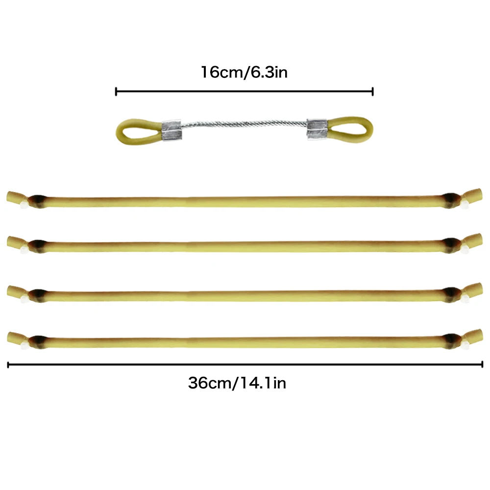Tubular Rubber Band Shooting Accessories Rubber Band Accessories for Steel Ball Slingshots Professional Hunting Tools