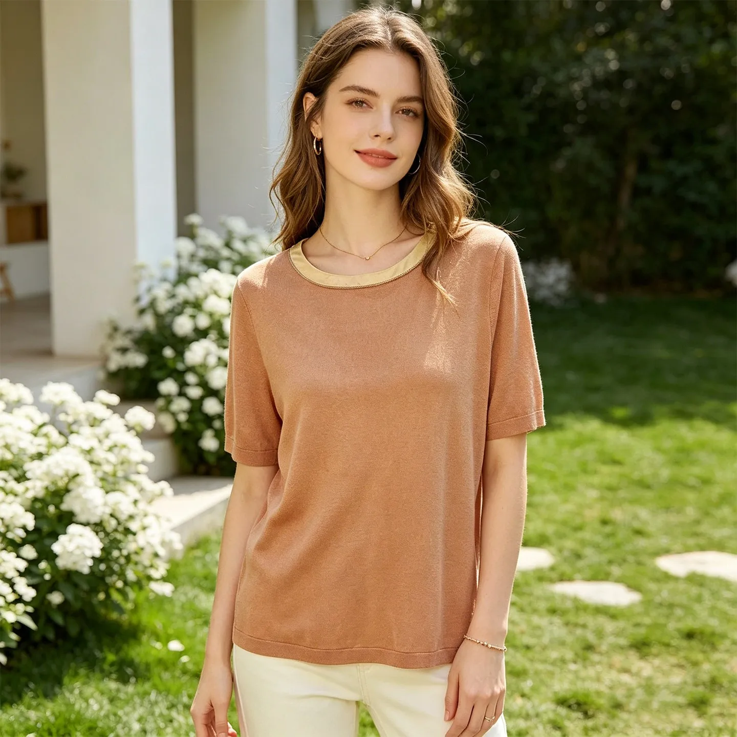 2026 Spring/Summer New Arrival: Women's Casual Short-Sleeve Polo T-Shirt — Slim-Fit Top