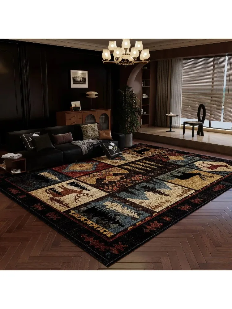 French premium sofa coffee table blanket non-slip and dirt-resistant bedroom bedside blanket easy to take care of loop velvet