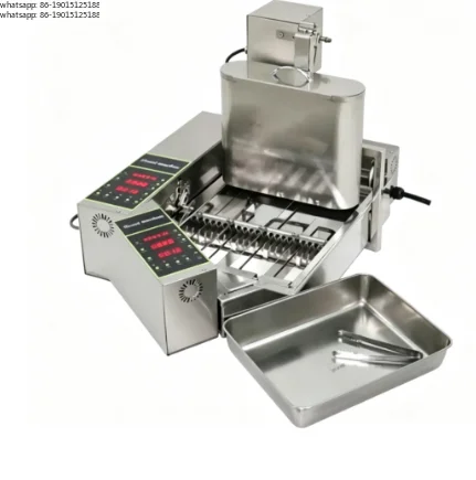 Commercial Household, Electric Digital Display, Four-row Design, Fully Automatic Mini Donut Oil Fryer