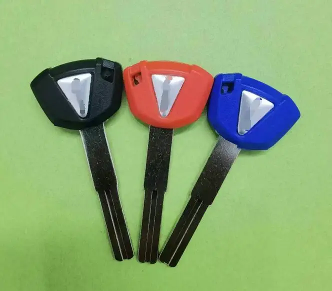 

Motorcycle Uncut Blade Blank Key For Kawasaki NANJA 2023 Can Put Chip IN Good three Color