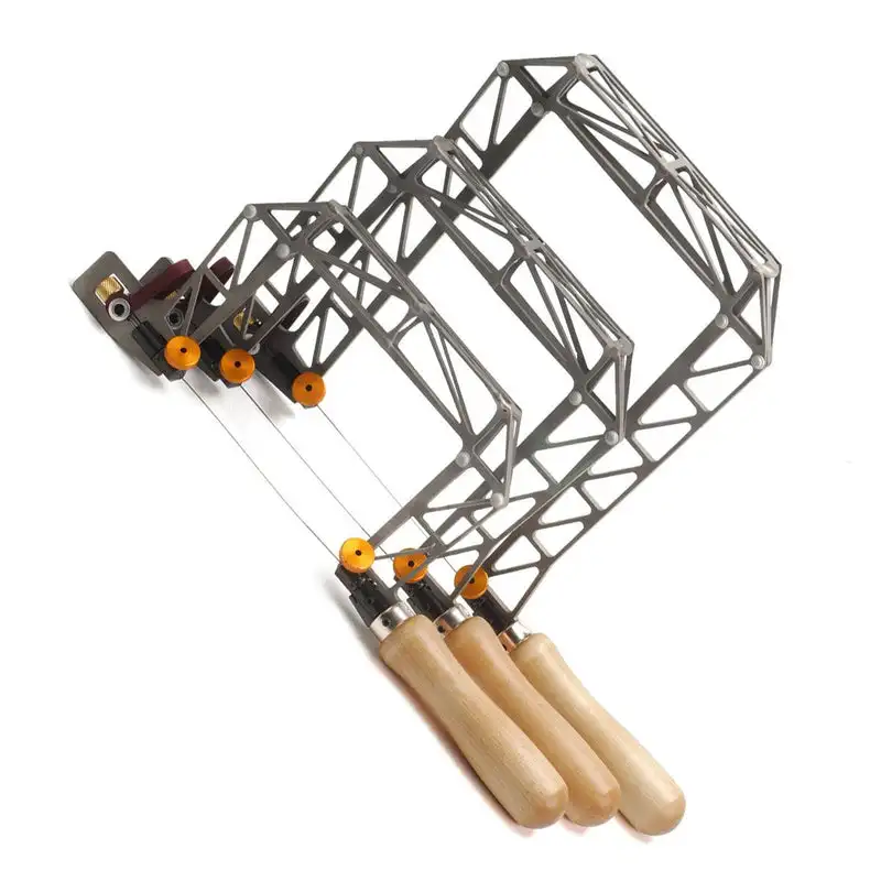 

KNEW CONCEPTS Titanium Birdcage Fret Saw Lever Tension & 360° Swivel Clamps Adjustable Sawblade Directio 3"/5"/8" Depths