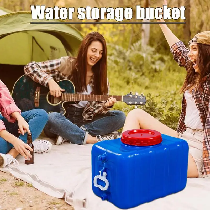 Water Storage Tank Handled Water Storage Container No Leakage Indoor Outdoor Ergonomic Drinking Water Container For Agricultural