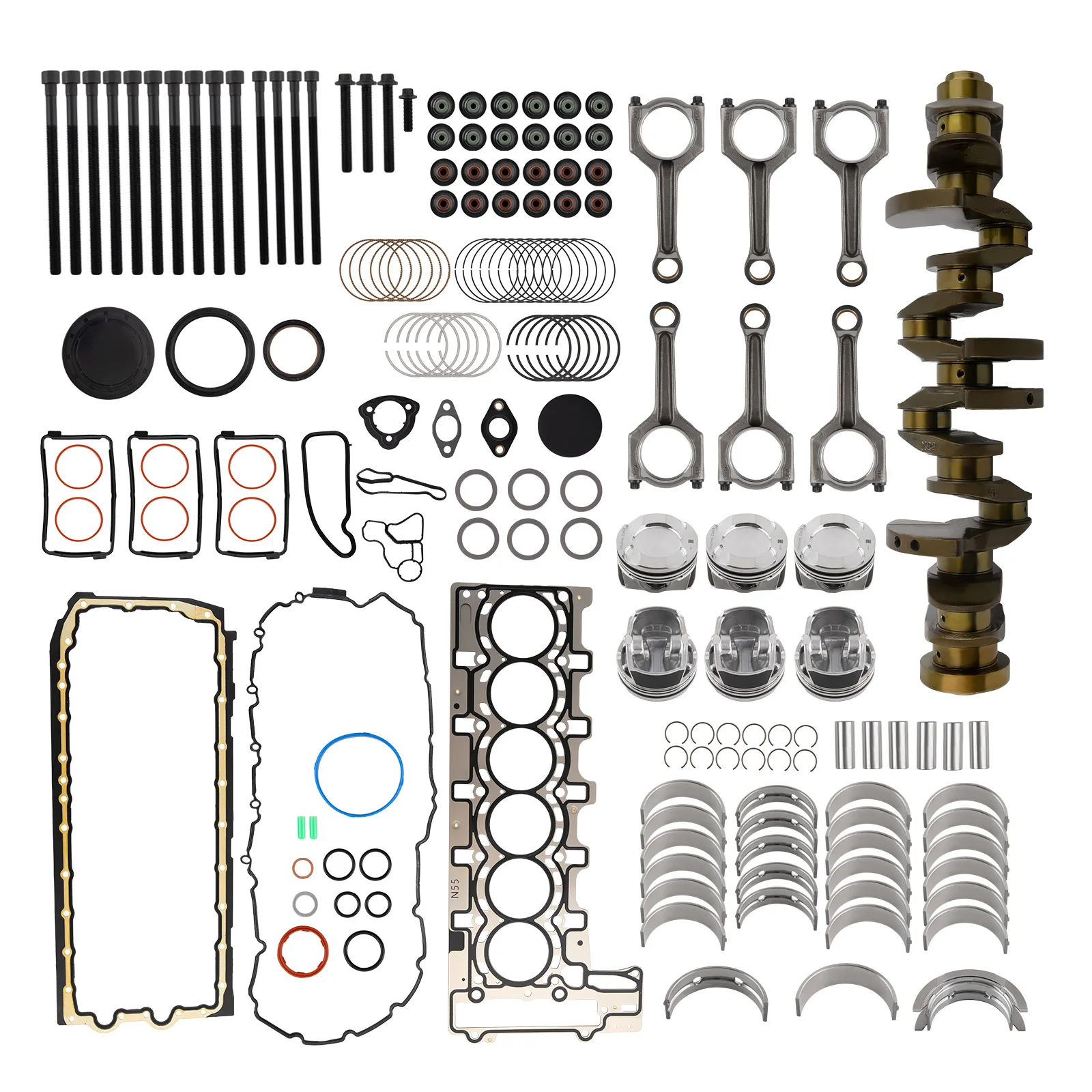 For G4KH 2.0L Turbo Engine Rebuild Kit - Crankshaft & Rods & Bearing For Hyundai Kia