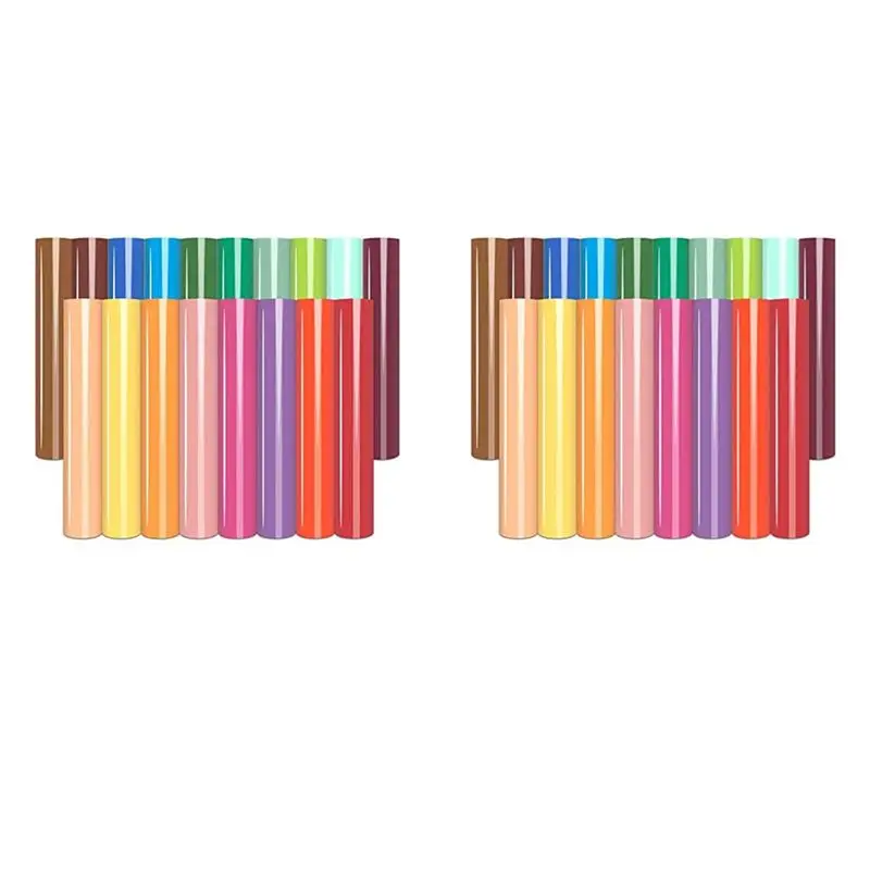 

Термотрансферная пленка AA05 Puff Vinyl - 36 листов, 12 x 10 дюймов, 3D-пленка HTV для термопереноса на футболки, совместима с DIY-проектами.