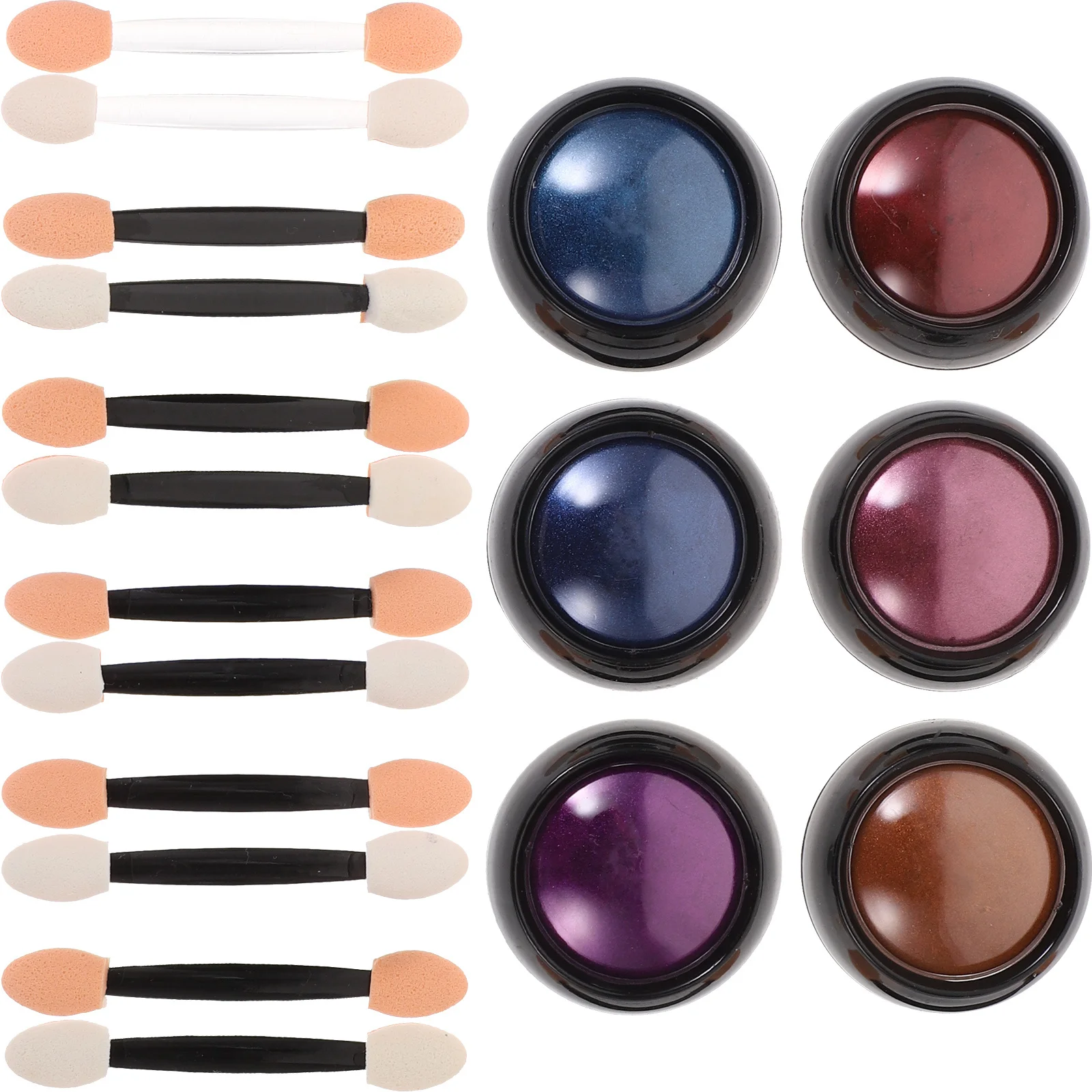 6Sets Nagelpulver Spiegeleffekt Nail Art Dekoration DIY Glitzer Pigmentpulver Manikürezubehör für Acrylgel