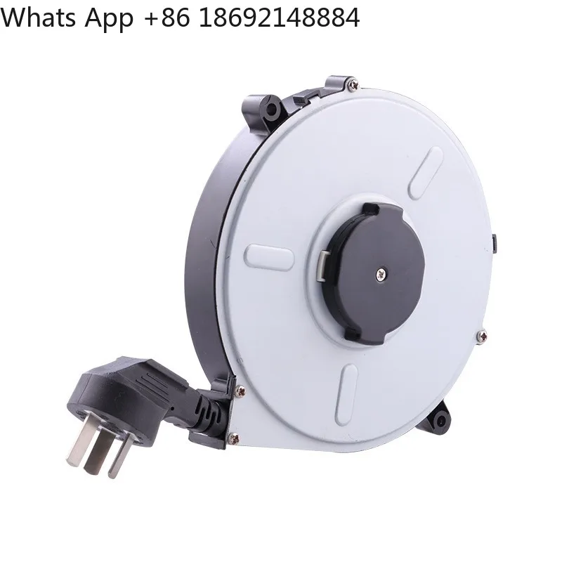 Automatic retractable take-up tray 2.5 meters power supply ABS fireproof shell Automatic take-up tray for electric cables