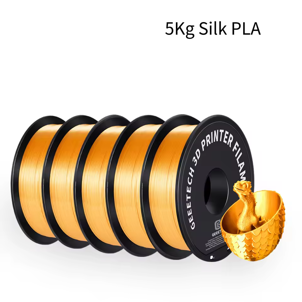 GEEETECH Silk PLA 5 packs (5kg).