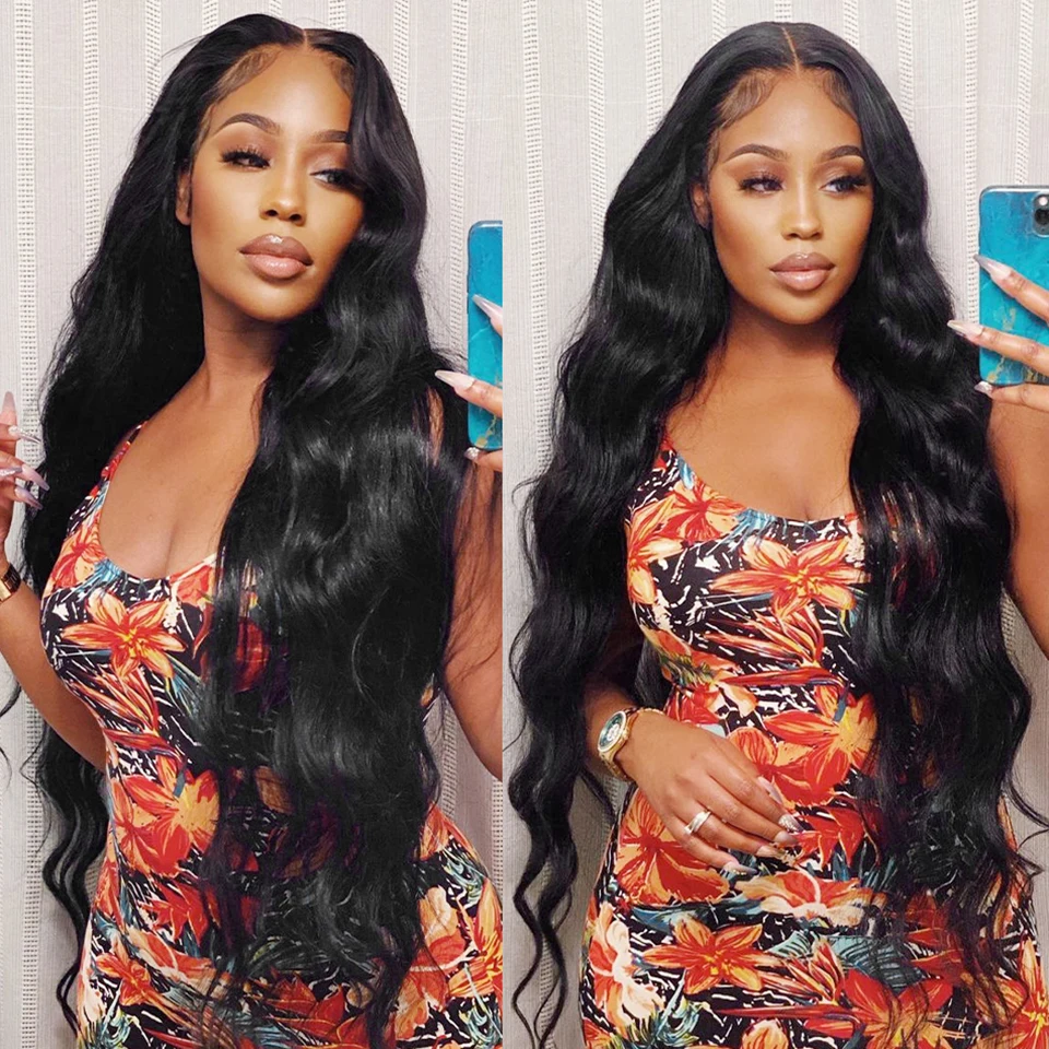 SVT 30 Inches Body Wave 13X6 HD Lace Frontal Human Hair Wigs For Black Women Brazilian Pre Plucked Transparent Lace Front Wigs