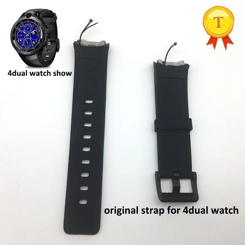 Top! original watch strap for zeblaze thor 4 dual smart watch smartwatch phone watch replacement belt with tempered glasses