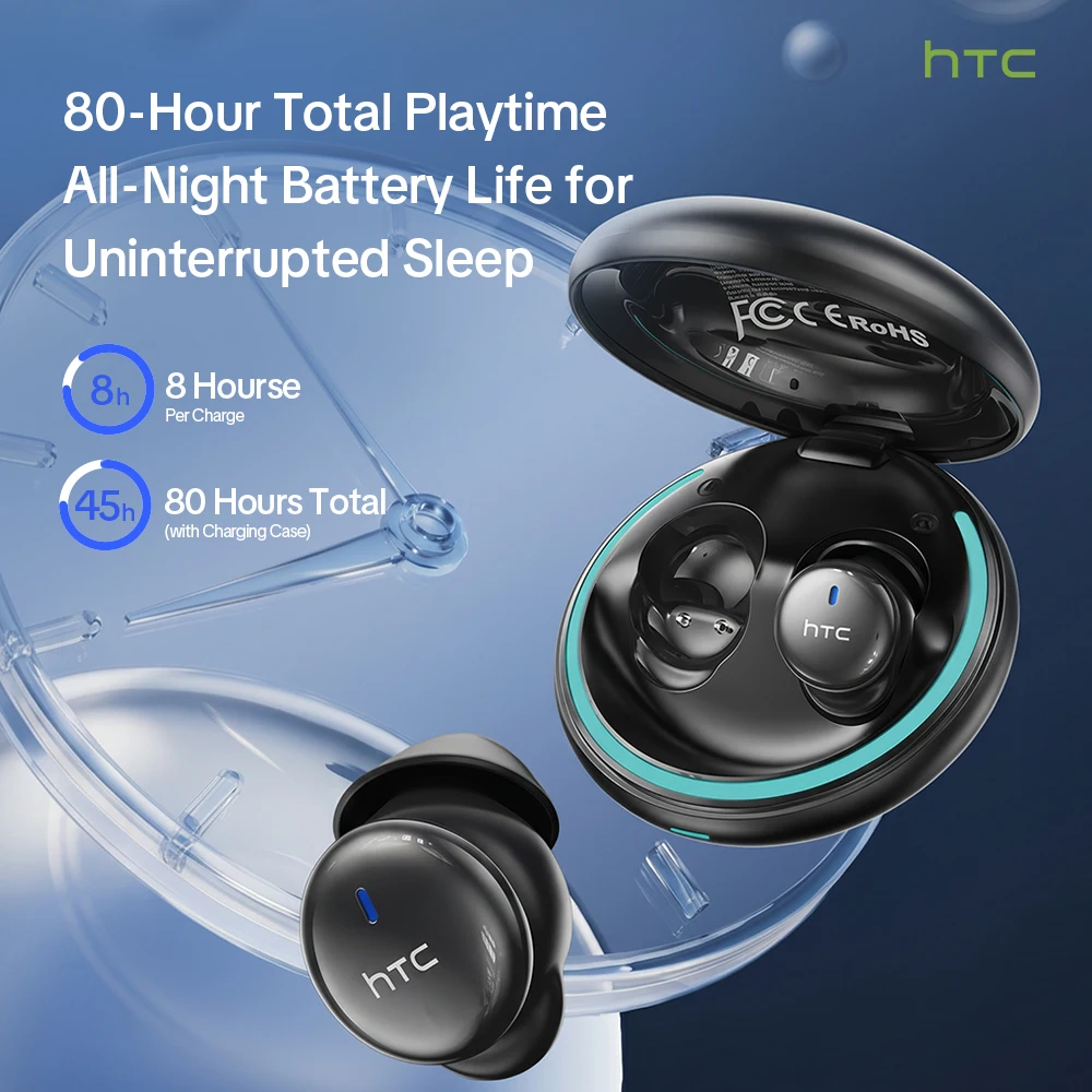 HTC NE92 Wireless Bluetooth 6.0 Sleep Earbuds In Ear Headphones Mini Invisible Earbuds 30H Playtime Comfortable Secure Fit Side Sleep Earphones HiFi Stereo Sound Noise Isolation for Sleeping Travel Office Relaxation Compatible with iOS Android - view 6