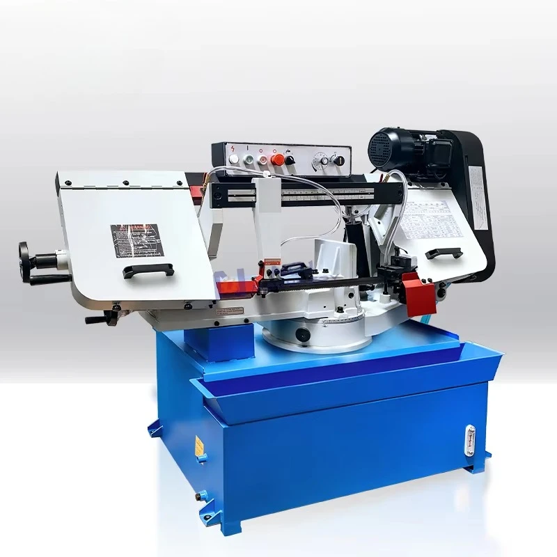 Rotating angle metal cutting band saw, horizontal band saw for steel and aluminum