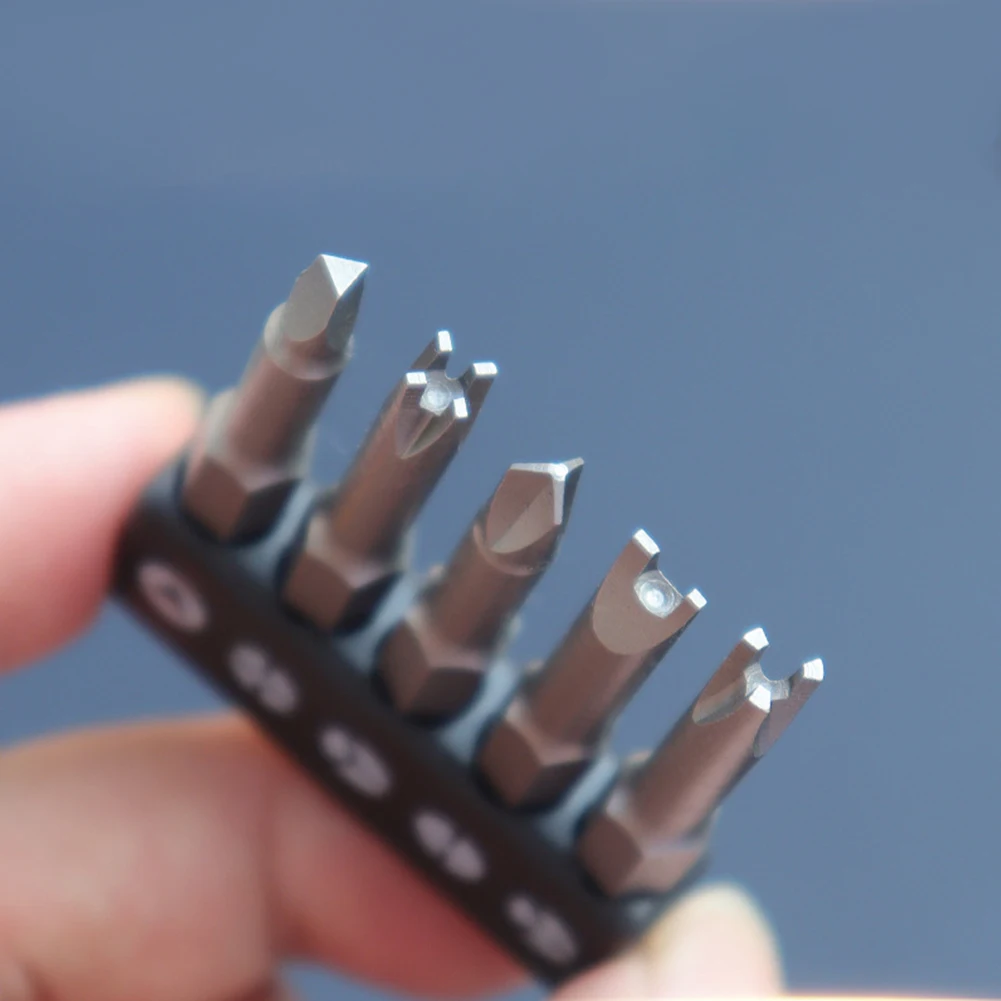 5pcs Special Shaped Screwdriver Bits Set 50mm Triangle U Y Shape 50mm For Appliance Toy Repair Electric Drill Driver Tools Kit
