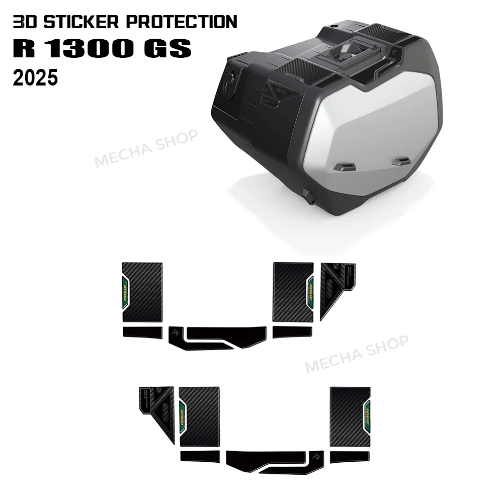 3D Stickers Motorcycle Luggage Decals Moto Accessories For R 1300 GS 2024 2025 Vario Suitcase Kit
