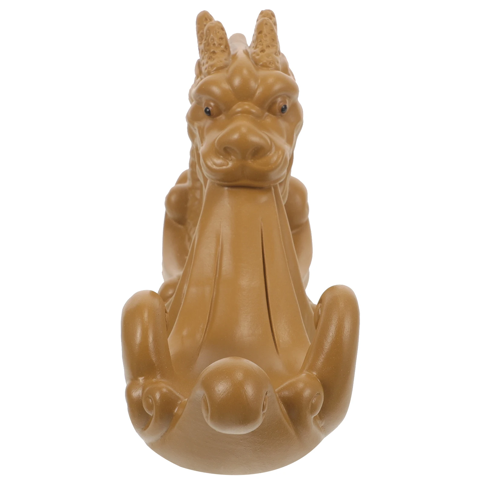

Chinese Dragon Statue Exquisite Yellow Carving Office Decor Artwork Desktop Adornment Figurine Small Decoration Mini