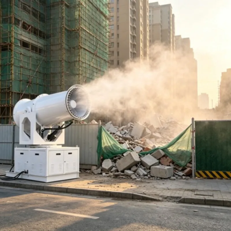 120m Range High Pressure Water Spray Fog Cannon with EPA Engine Pump Industrial Mining Dust Suppression Machine