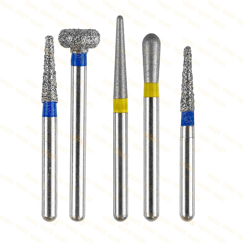 10pcs Dental FG Diamond Burs Dental High Speed Handpiece Burs Dental Diamond Burs 1.6mm shank Diameter