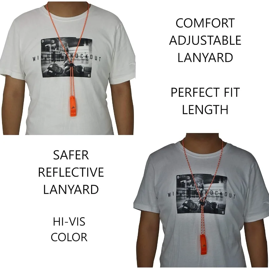 Emergency Whistles with Lanyard Safety Whistle Survival Shrill Loud Blast for Kayak Life Vest Jacket Boating Fishing Boat Campi