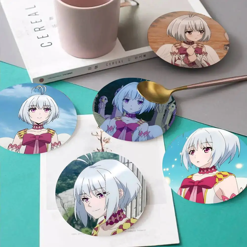 1pc Fitoria The Rising Of The Shield Hero Wooden Coaster Colour Printing Cup Mat Home Desk Decoration Gifts