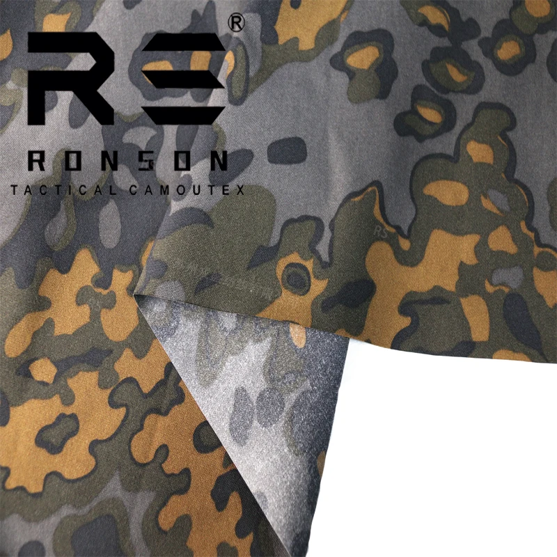 

hot sale 500D nylon oxford Oak leaf Pattern Autumn/Spring camouflage tactical fabric use for bag vest in stock