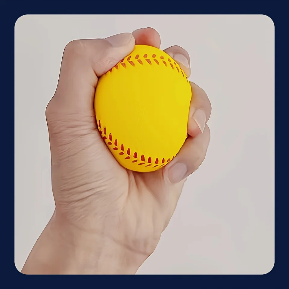 1 Piece, Finger Grip Ball, Yellow, Hand Massage and Physical Therapy, Hand Strength Training, Finger Extension, Adult Fitness Accessories