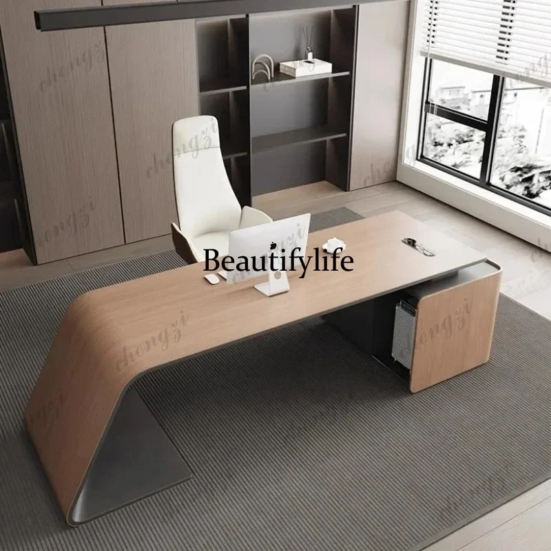 M178  Manager Luxury L Shaped Office Desk Conference Designer High Quality Unique Boss Desks Reading Customized Escritorio