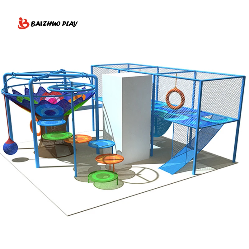 Commercial Safety Children Amusement Park Game Rainbow Climbing Net Kids Love Play Toys Kindergarten Equipments For Sale