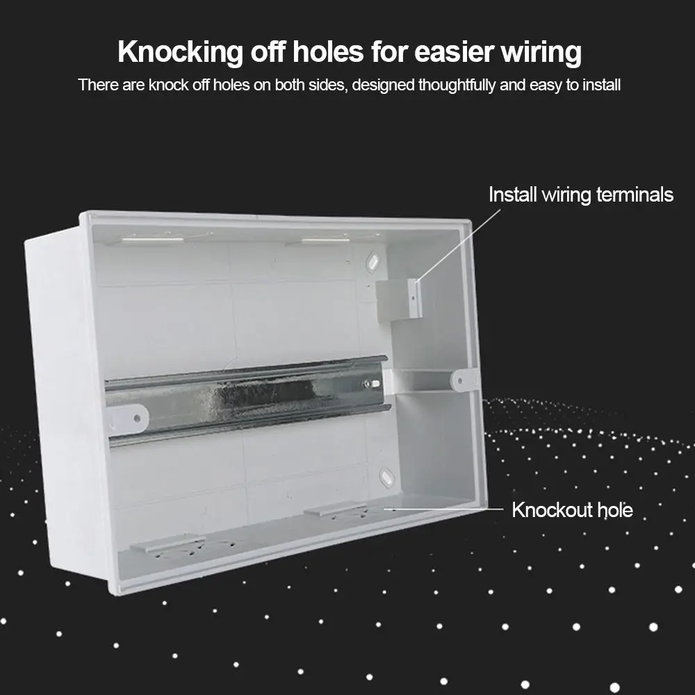 Plastic Power Plastic Junction Box Dustproof Waterproof Distribution Shield Electrical Enclosure 2-16Ways
