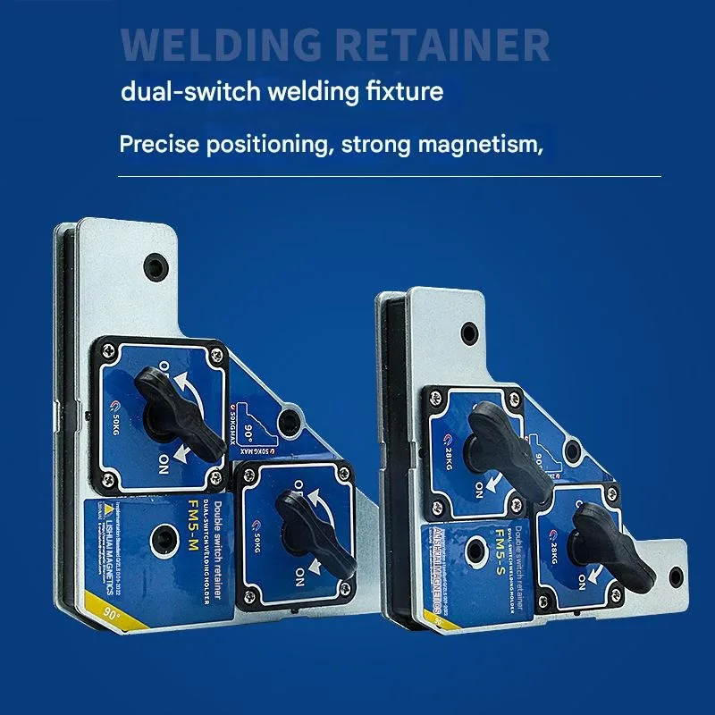

25KG/50KG Welding Magnet Holder 90 Degree on Off Switchable Welding Magnets Angle Support Fixture Tool Magnetic Hand Tools