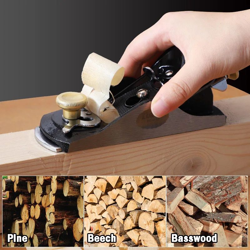 Small Hand Planes T10 Plane Woodworking Specific Wood Trimming Manual Push Planer Portable Adjustable Chamfer Hand Planing