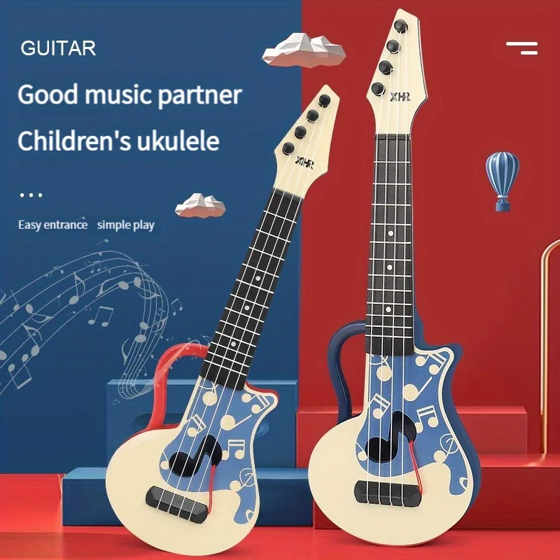 Children'S Mini Ukulele Guitar Toy Instrument 4 Strings Children'S Education Toy Music Learning Game For Boys And Girls