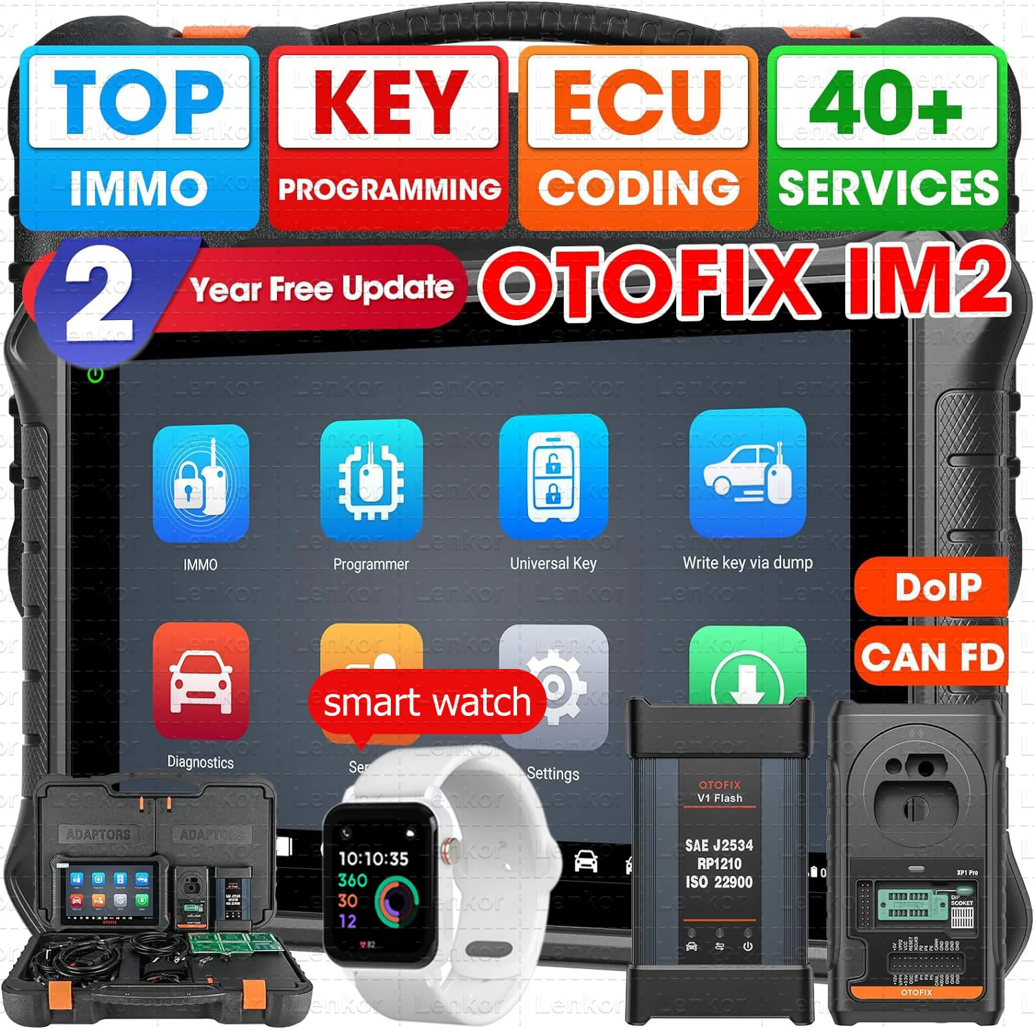 

OTOFIX IM2 IMMO Key FOB Programming Tool Full System IMMO Car Scan Tool ECU Programming Coding Diagnostic Scanner 2 Year Update