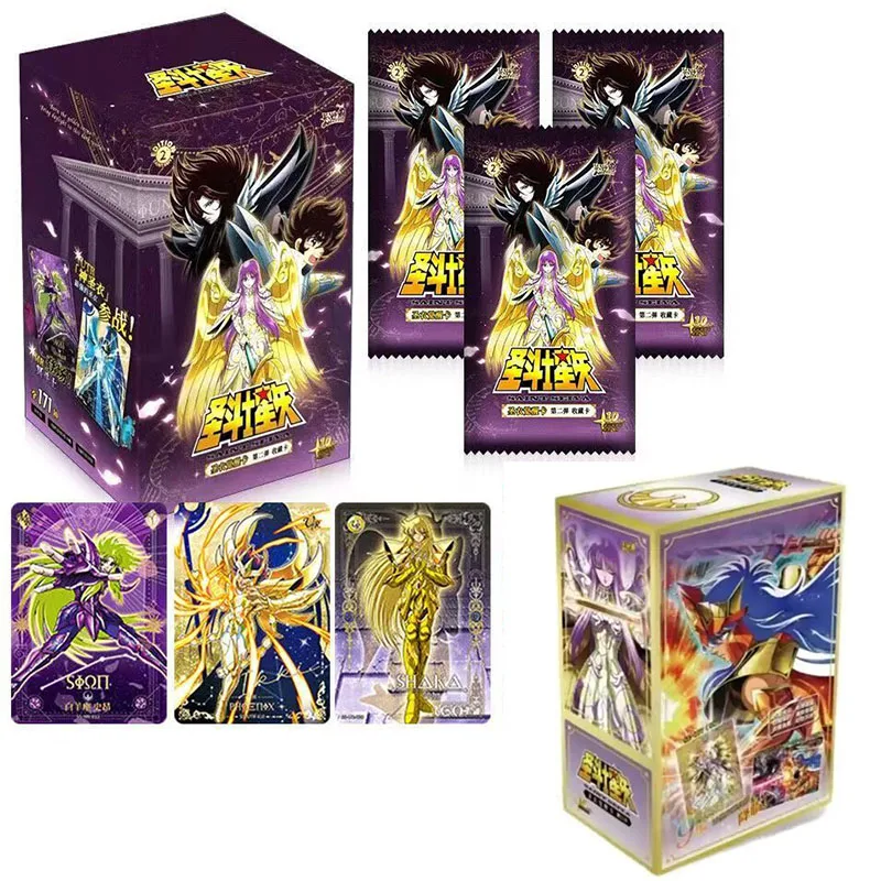 

New Official KAYOU Saint Seiya Manga Version Collection Cards Contract Pack Vol.1 Anime TCG Rare Collectible Trading Cards Gift