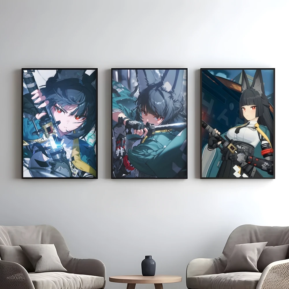 Hoshimi Miyabi Z-Zenless Zone Zero Poster Elegant And Affordable Wall Art Stickers For Dormitory Living Room And Bedroom Spaces