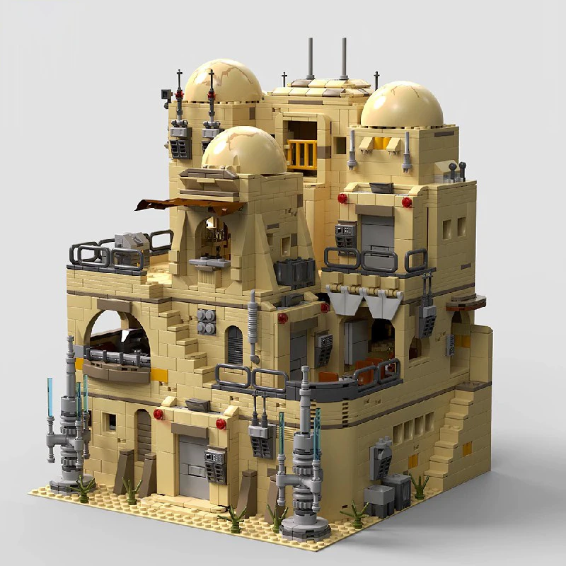 2731 قطعة فيلم حرب الفضاء كوكب تافيرن العمارة مدينة مخزن منزل وحدات بنة التجمع أطقم منمذجة الكبار هدية عيد الميلاد #2