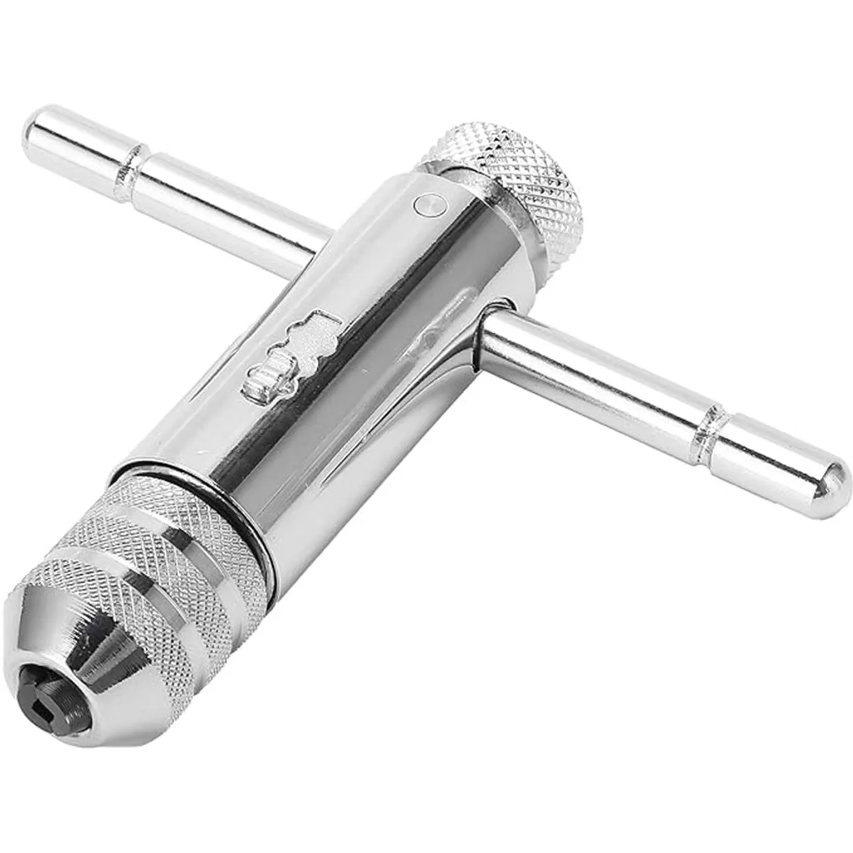 Ratchet T Handle Tap Wrench Machine Screw Thread Milling T-shape Taps Both Way Hand Tap Set Adjustable Manual Tapping for Home U