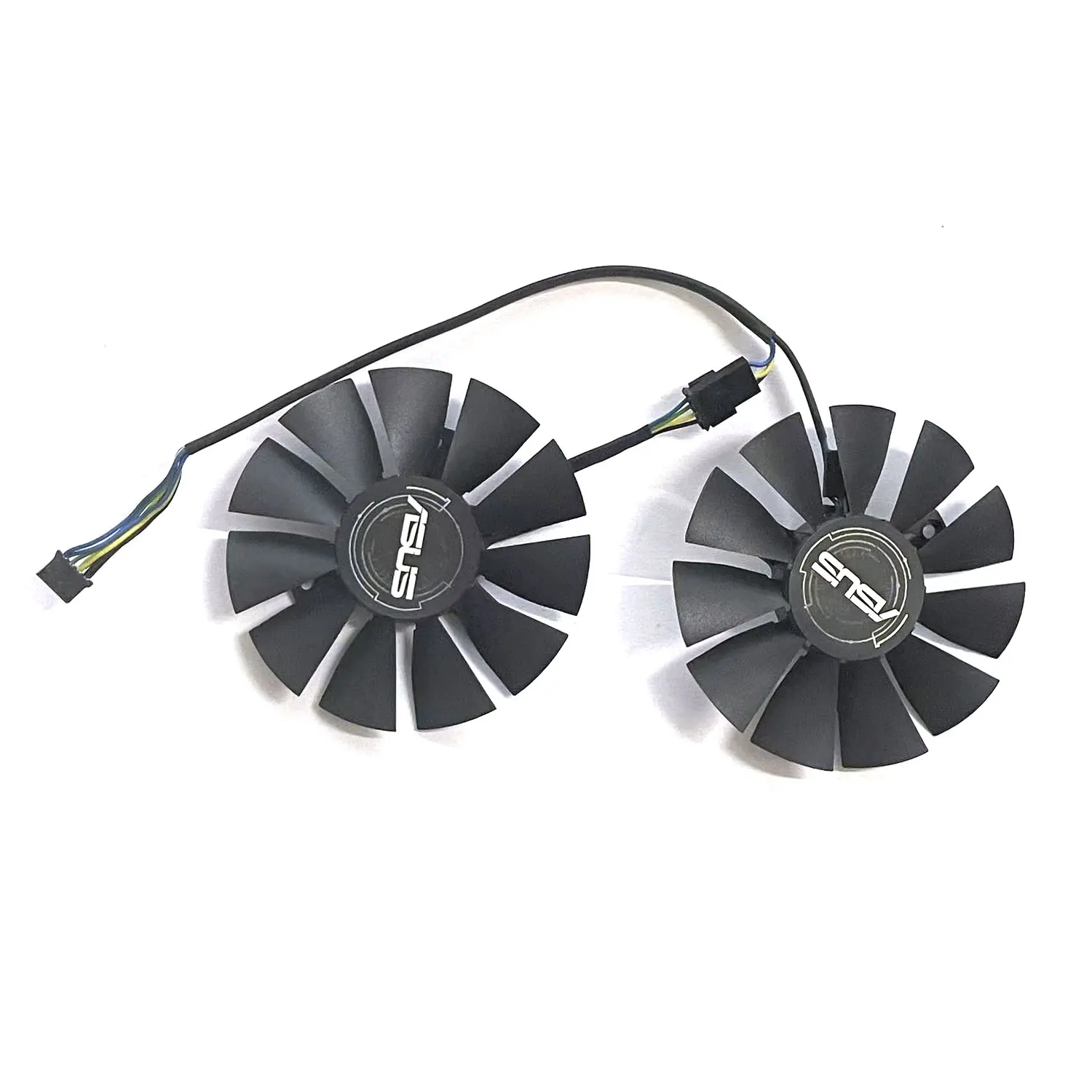 New GPU fan 4PIN 75MM FD7010H12S T128010SH suitable for ASUS ROG-STRIX-RX560 RX460 GAMING graphics card cooling fan