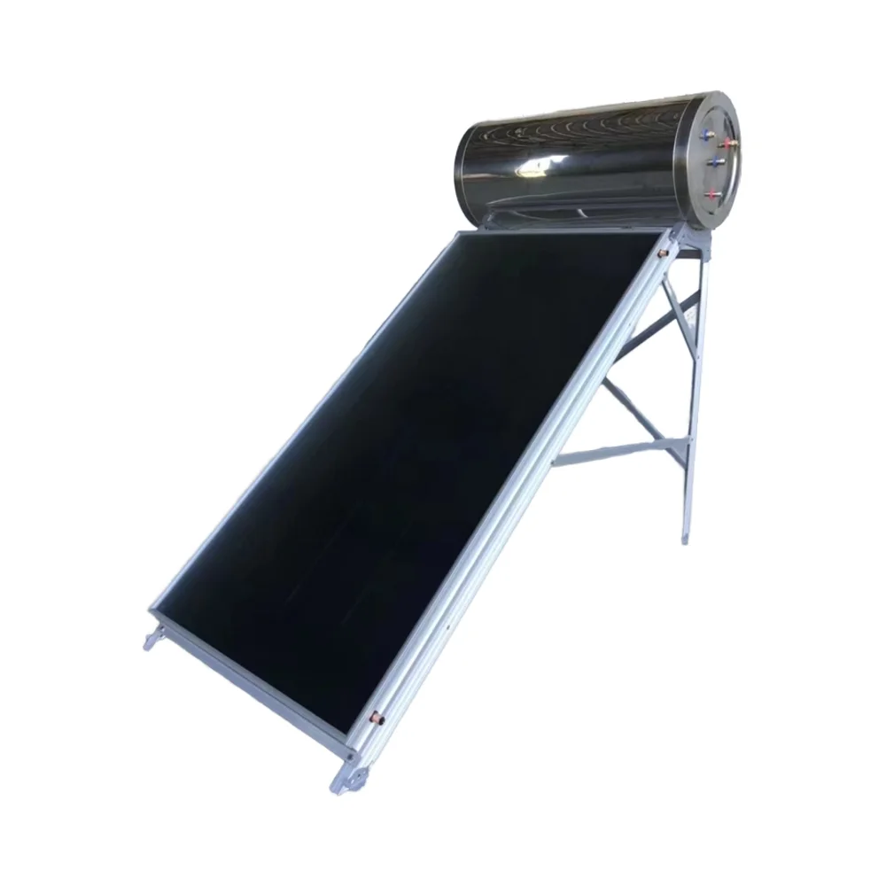 

【Hot】Flat Panel Solar Water Heater 300L Electric Heating Pressurized Heat Collector for Home & Villa Free-Standing Household