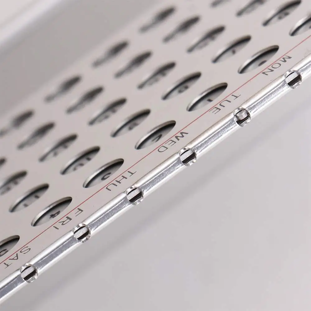 

Серебряный прочный настольный календарь из алюминиевого сплава для дома, металлический календарь на 100 лет, вечный календарь