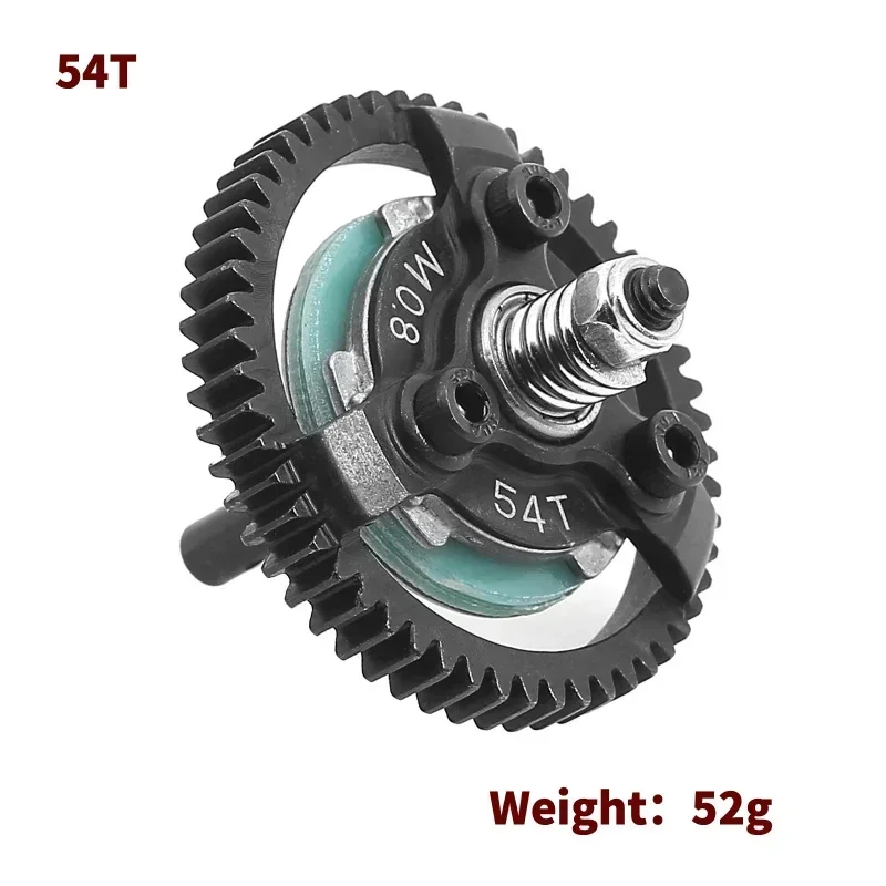 Steel M0.8 50T 52T 54T 60T Spur Gear for Trxs Slash Bandit Rustler Stampede 2WD RC Car Upgrade Parts