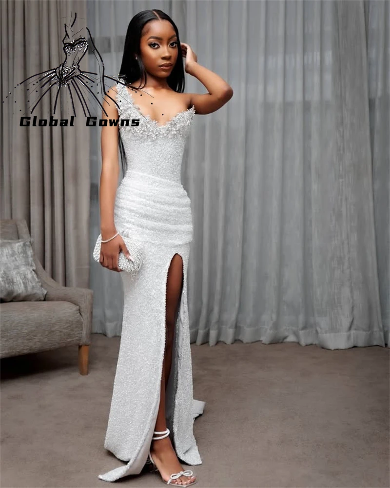 

Super Shiny Prom Dresses for Women Sparkly Sequin Mermaid Evening Party Gowns Customized Rhinestone vestidos largos fiesta
