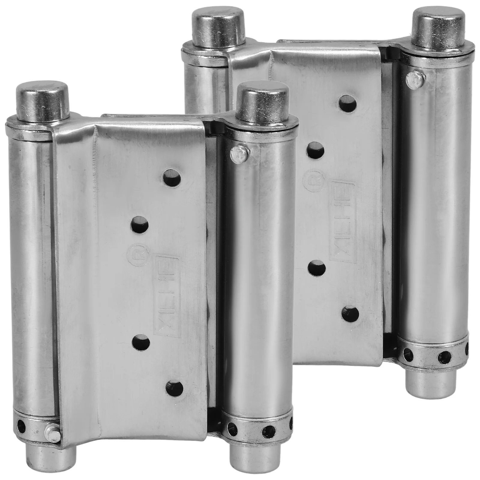 

2Pcs Automatic Closing Hinge Sturdy Stainless Steel Double Swing Saloon Door Hinges Heavy Duty Spring Loaded Exterior Gate